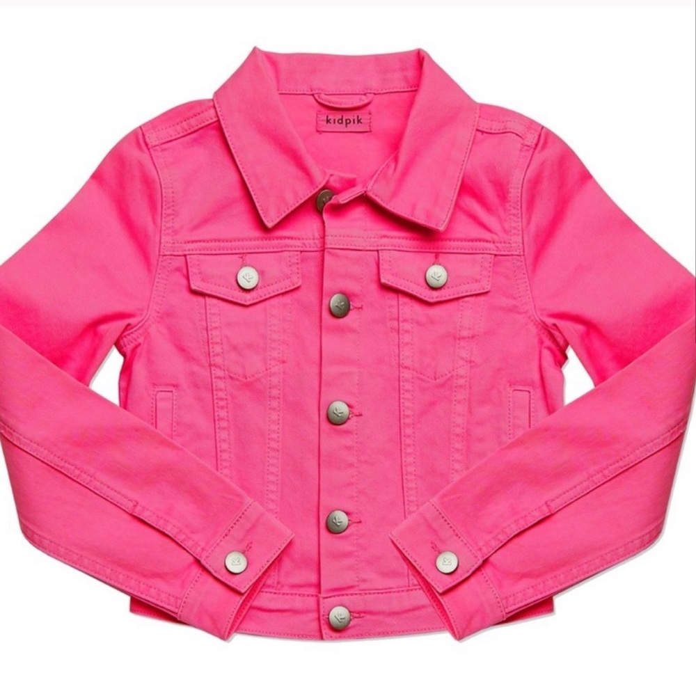 Kidpik pink jean jacket new